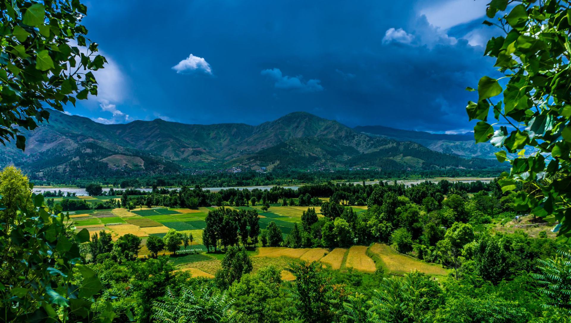 Lolab Valley orchards and forested mountain villages