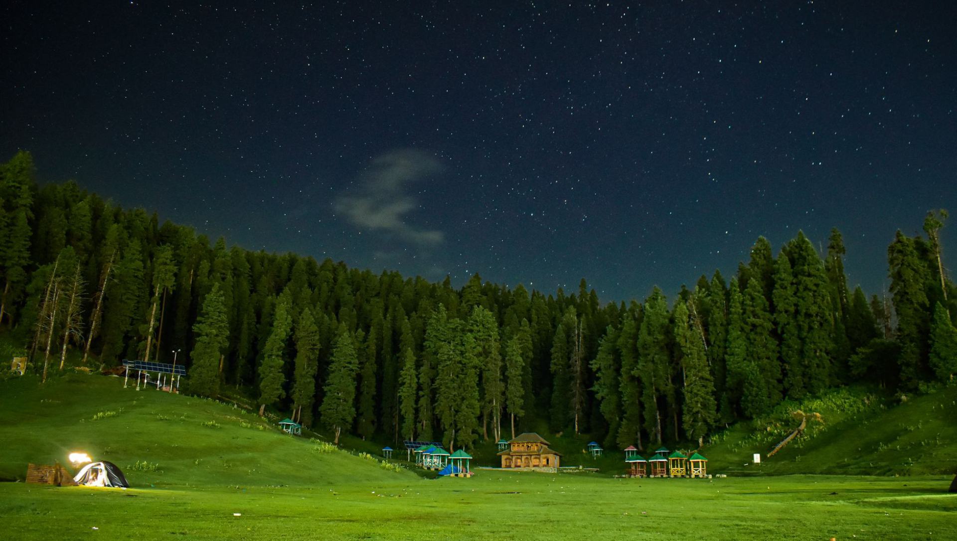 Baisaran Meadows above Pahalgam with mountain views